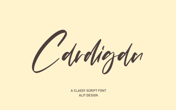 Cardigan: The Handwritten Typeface That Elevates Small Business Branding