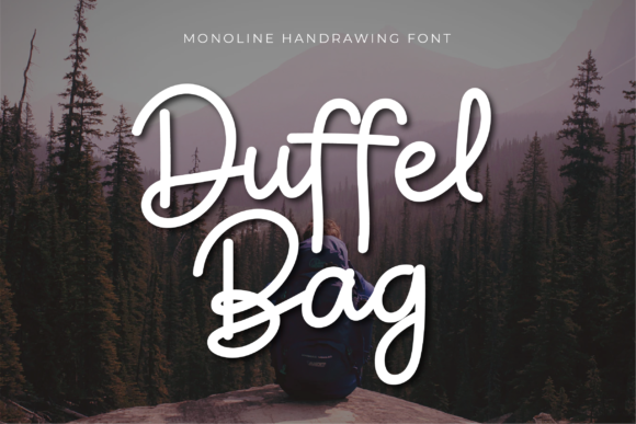 Duffel Bag: The Handwritten Font for Modern Crafters