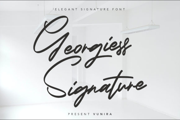 Georgiess Signature: A Handwritten Typeface for Editorial Design