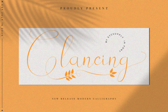 Glancing: The Modern Script Typeface for Elegant Editorial Design