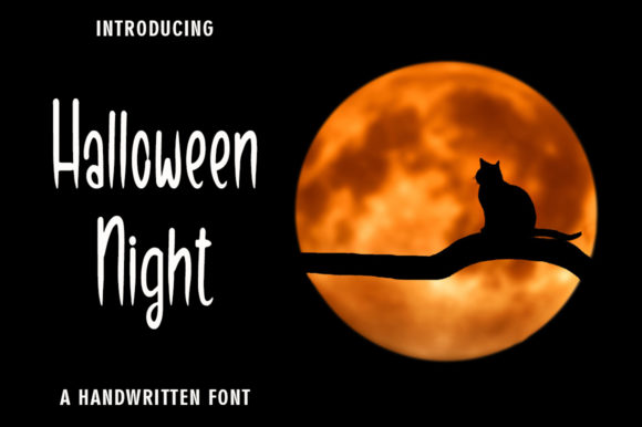 Halloween Night: A Handwritten Typeface for Creative Web Design
