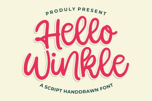 Hello Winkle: A Soft Script Typeface for Editorial Design