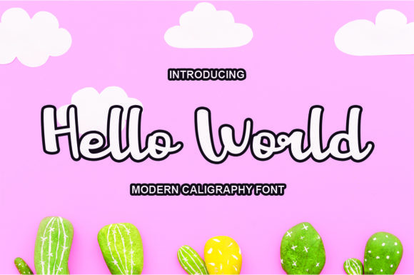 Hello World Typeface: A Handwritten Gem for Creative Makers