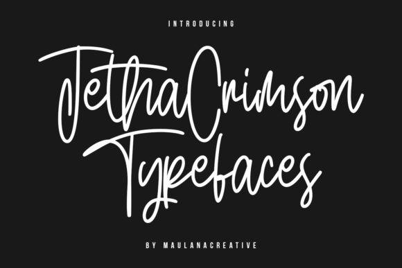 Jetha Crimson: A Handwritten Typeface That Elevates Brand Identity