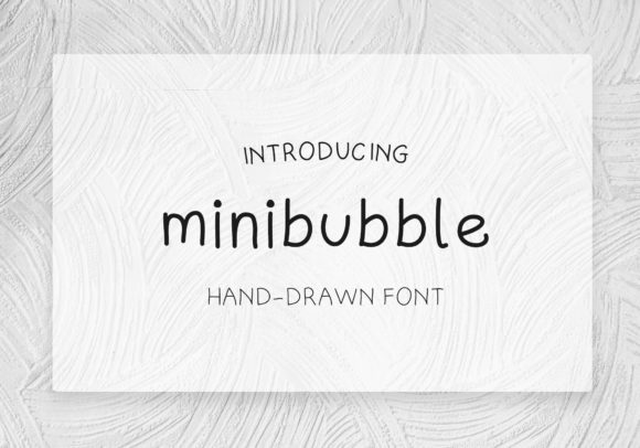 Minibubble: A Delicate Handwritten Typeface for Elegant Branding