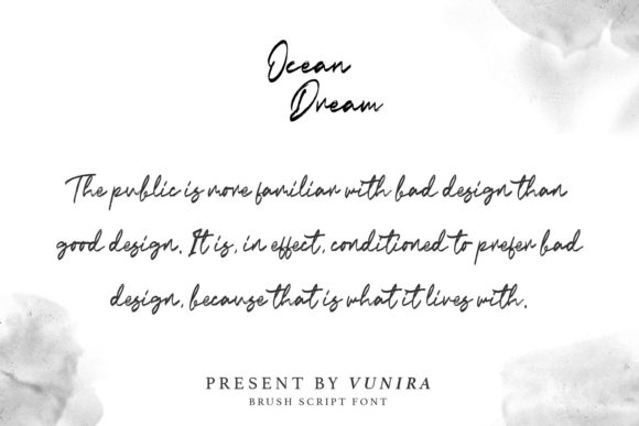 Ocean Dream: The Modern Script Font for Authentic Brand Identity