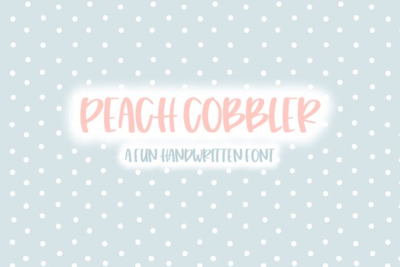 Peach Cobbler: A Quirky Script Font for Editorial Design