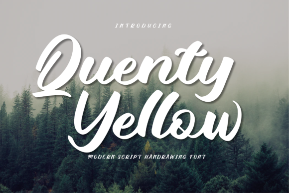 Quenty Yellow: A Designer’s Take on Elegant Script Typography