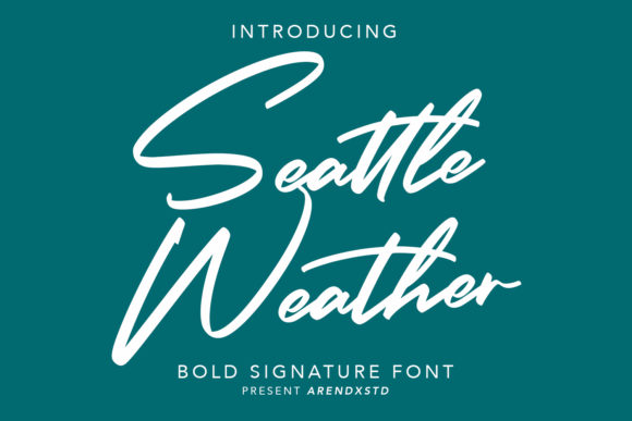 Seattle Weather: The Perfect Script Font for Handmade Brands