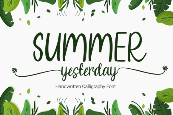 Summer Yesterday: A Fresh Handwritten Typeface for Modern Branding